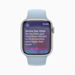 Apple watch having illness app to aware you on symptoms